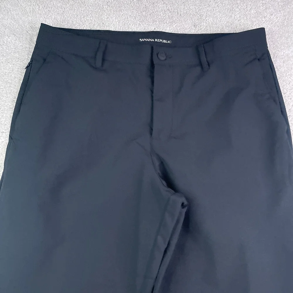 Banana Republic Pants Mens 36x30 Black Core Temp Chino Golf Performance Tech